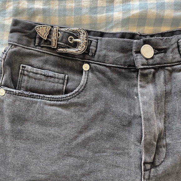 BLANK NYC WASHED BLACK DENIM BARROW SHORTS | Sz 26 - Picture 6 of 9